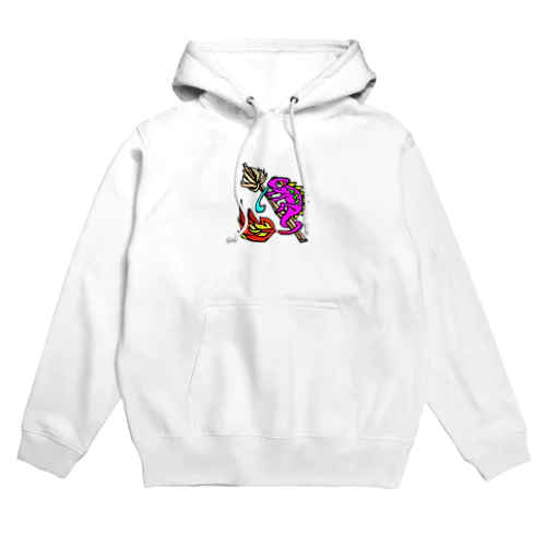 フェザースティック【Feather stick】カメレオンロゴ Hoodie