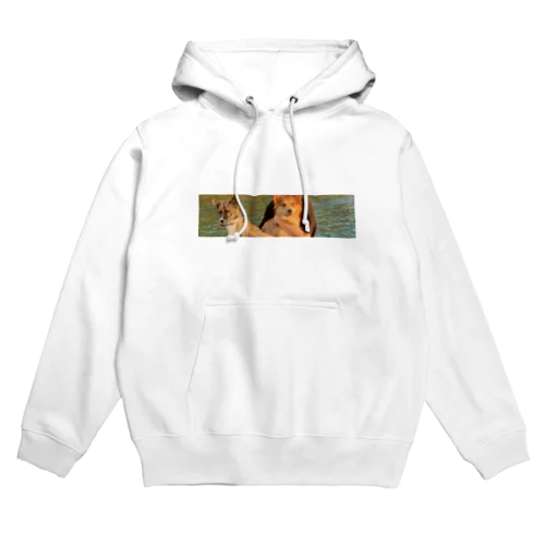 琉球犬MIXララとリリ Hoodie