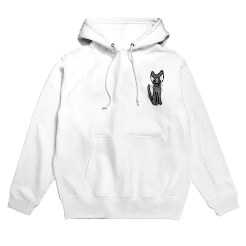 ねずみ色ネコ Hoodie