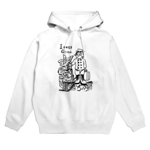 私は進まねばならないネコ Hoodie