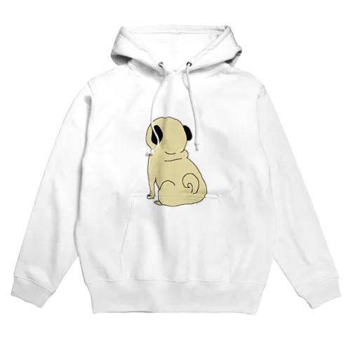 パグの背中 Hoodie