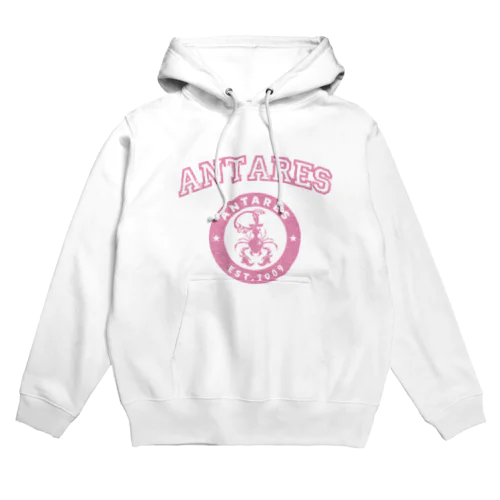 三鷹アンタレス　単色ロゴ　ピンク Hoodie