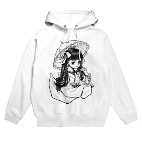 日傘の美少女 Hoodie