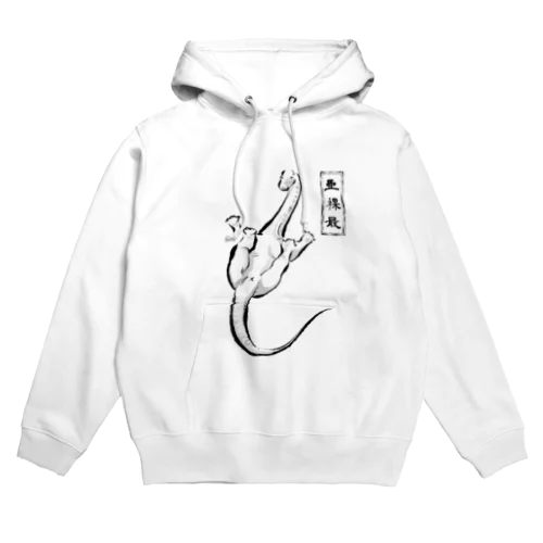 変なポーズ恐竜戯画（アラモ） Hoodie