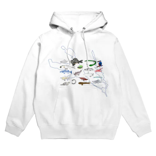 みんなで描いた霞ヶ浦の生き物② Hoodie