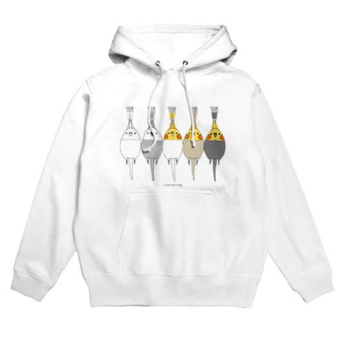 トリ絵の具　オカメインコセット Hoodie