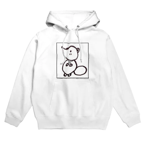 白狸のポンくん(枠入り) Hoodie