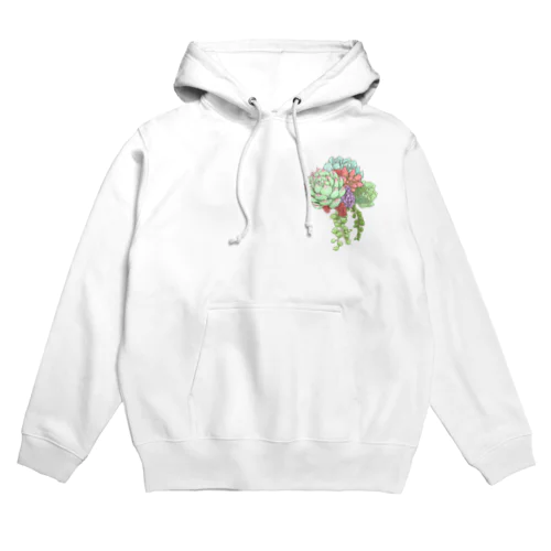 多肉コサージュシリーズ。 Hoodie
