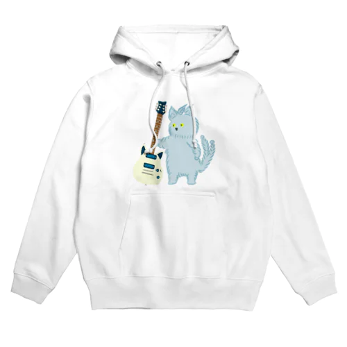 ギターを見せる猫 Hoodie