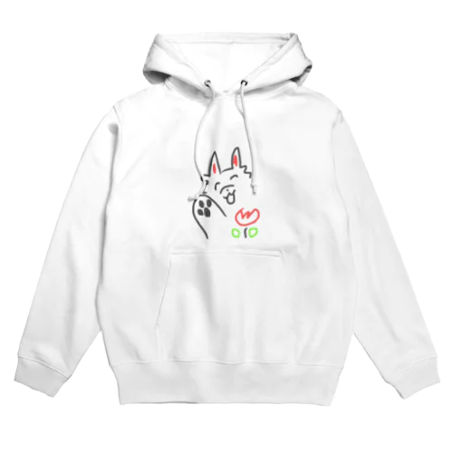 春のお花　はうちゃん　ホワイトシェパード Hoodie