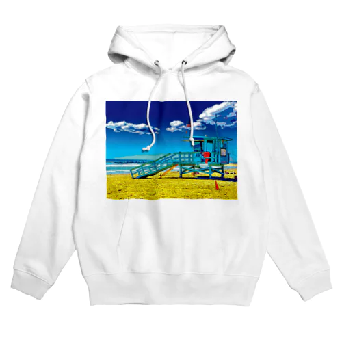 アメリカ ベニスビーチのライフガードステーション Hoodie