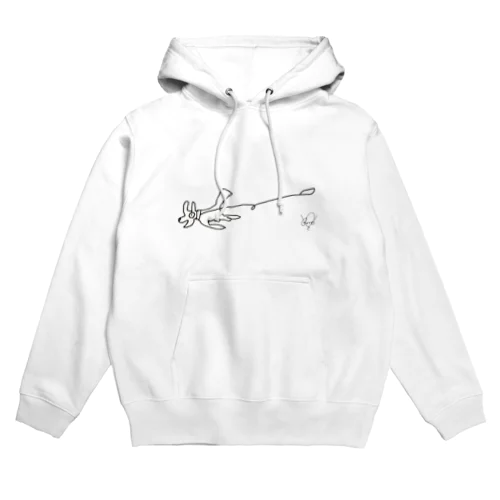 逃げた犬パーカー（サイン有り） Hoodie