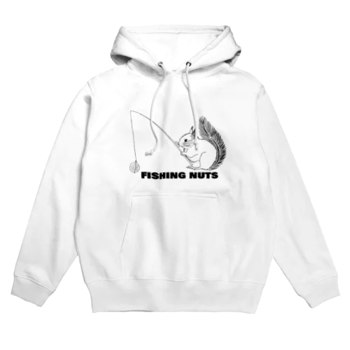 Fishing nuts リス Hoodie