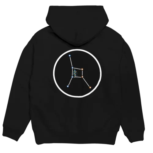 星座線Tシャツ　かに座　（白） Hoodie