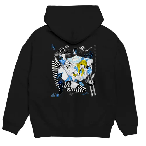 WEARHOUSE 家を着る少女とウサギ人形のマッドポップ Hoodie