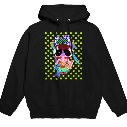 中国娘風ミニパンダさん(ドット) Hoodie