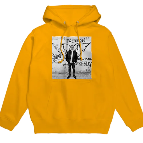 インドの自由の壁 モノクロver. Hoodie