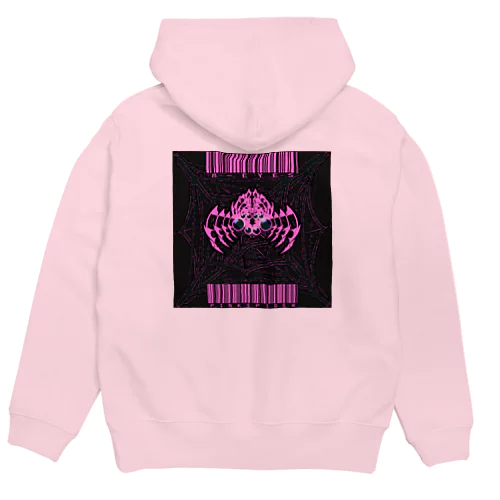 8-EYES PINKSPIDER BLK Hoodie