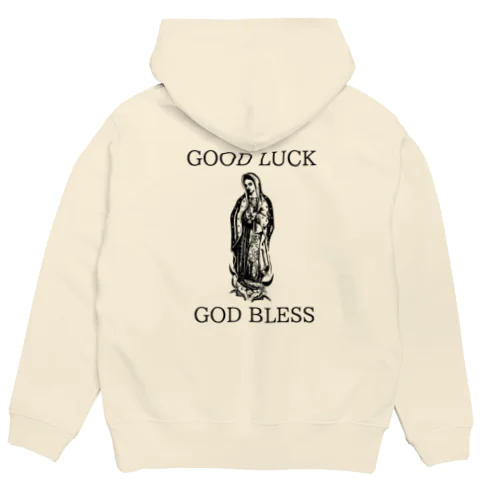 GOOD LUCK GOD BLESS パーカー