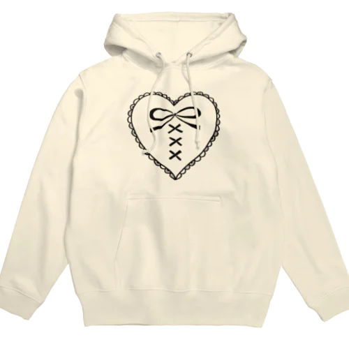 Tie in my heart  Black Hoodie