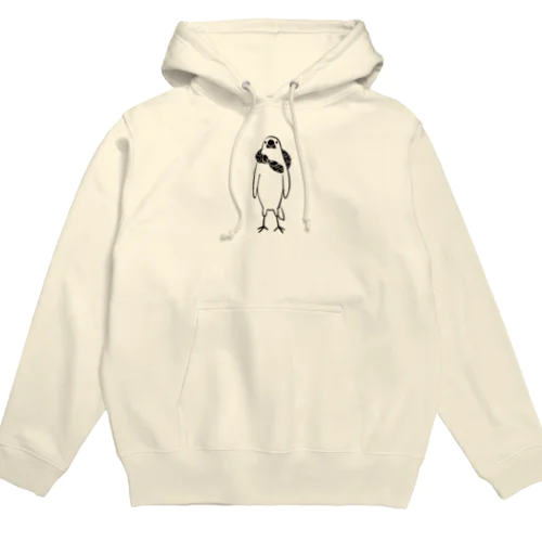 直立のふろしき文鳥 Hoodie