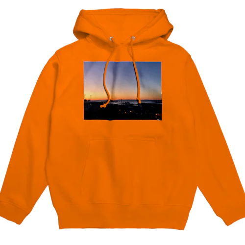 201910281640000　港の夕焼け Hoodie