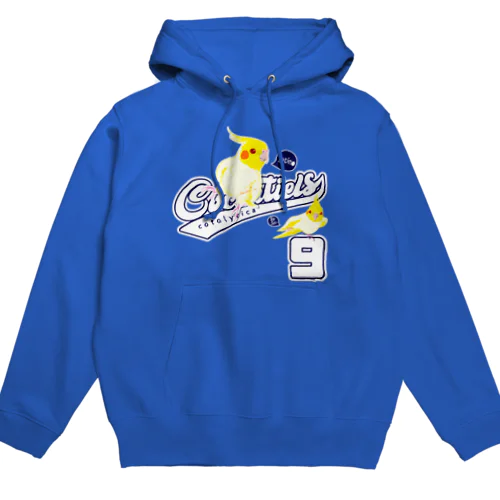 Cockatiels 9 ルチノー オカメインコ ルチノスケ カレッジ ロゴ 0535 スサー付 Hoodie