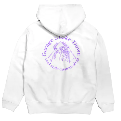 鬼っ子　紫文字 Hoodie