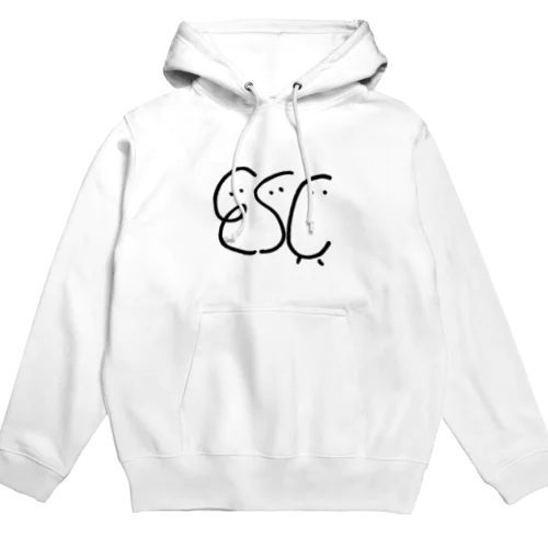 Escくん(くらしっく:白） Hoodie