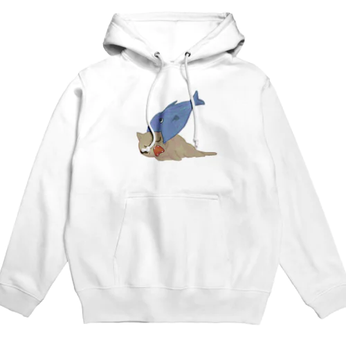 さかなねこたべる Hoodie