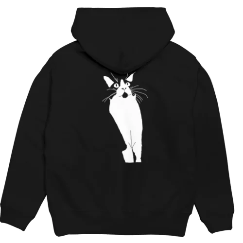 黒を活かすねこ、ハチワレ Hoodie