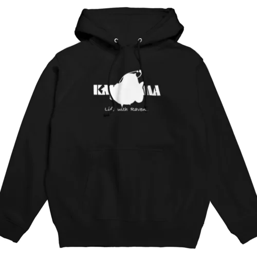 からす君シルエットグッズ Hoodie