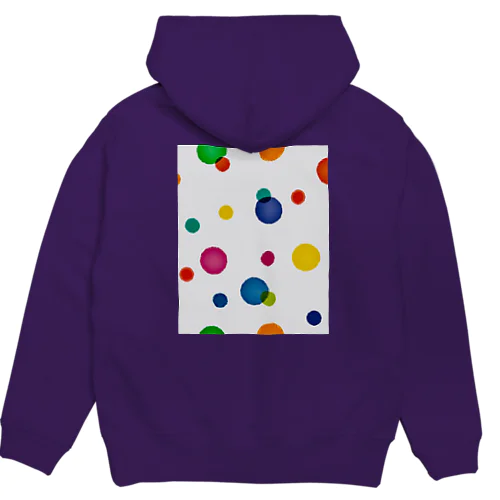 カラフルポップ水玉 Hoodie