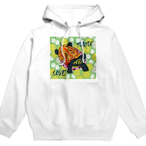 子亀のクサガメちゃん カラフル Hoodie