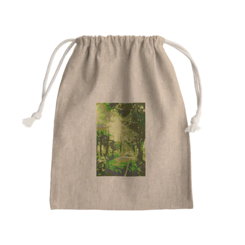 木漏れ日の道 Mini Drawstring Bag