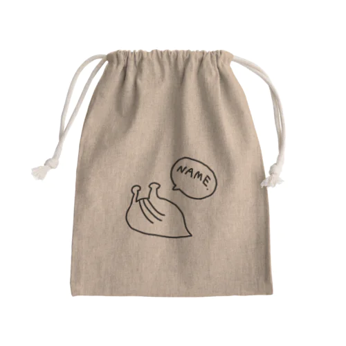 NAME（ナメ） Mini Drawstring Bag