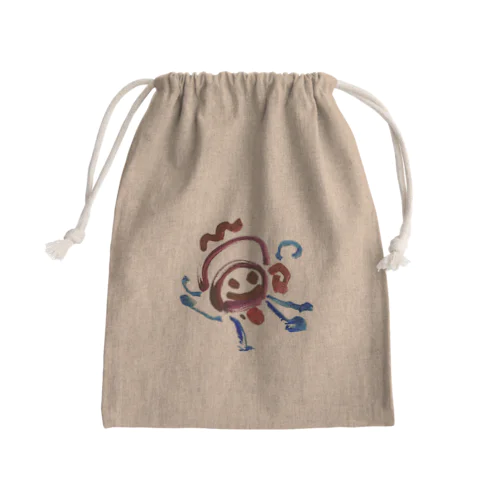 ぼくのおさる Mini Drawstring Bag