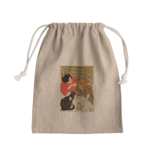 Compagnie Francaise des chocolats et des thes , Théophile Alexandre Steinlen Mini Drawstring Bag