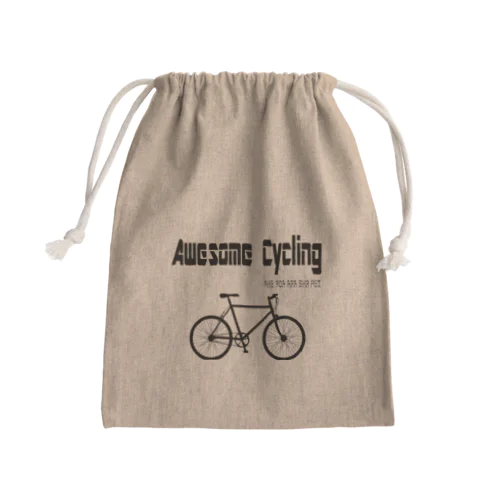 最高 Cycling（黒文字） Mini Drawstring Bag