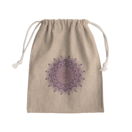 Halta曼荼羅パーポー！ Mini Drawstring Bag