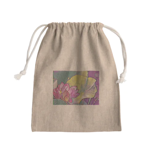 清らかな心・蓮の花 Mini Drawstring Bag