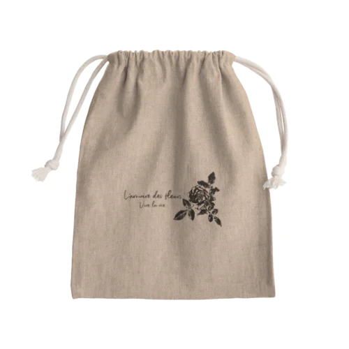 【Vive la vie】Rose Mini Drawstring Bag