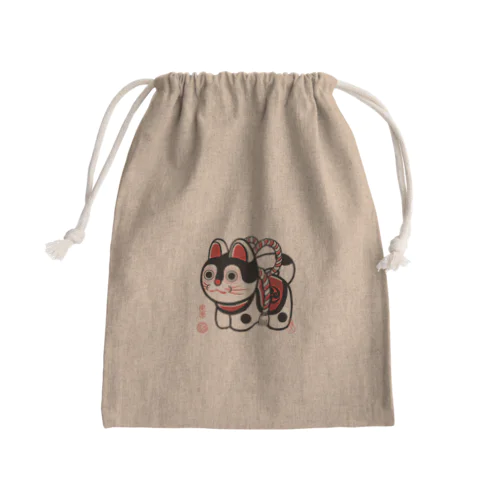 縁起物　犬張子 Mini Drawstring Bag