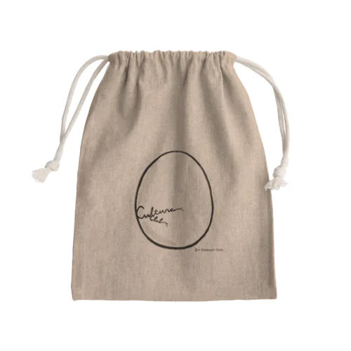 [ Culture Club ] LOGO KINCHAKU Mini Drawstring Bag
