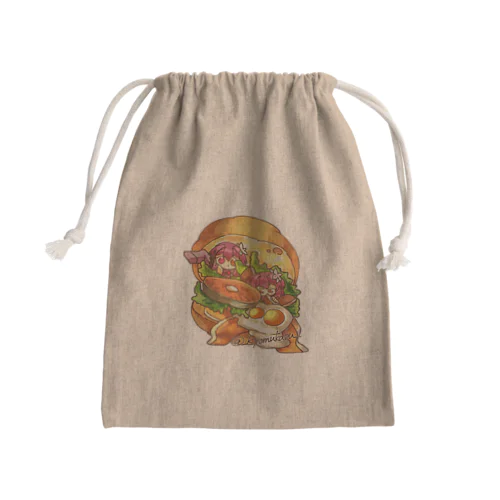 日奈子のベーグルサンド Mini Drawstring Bag