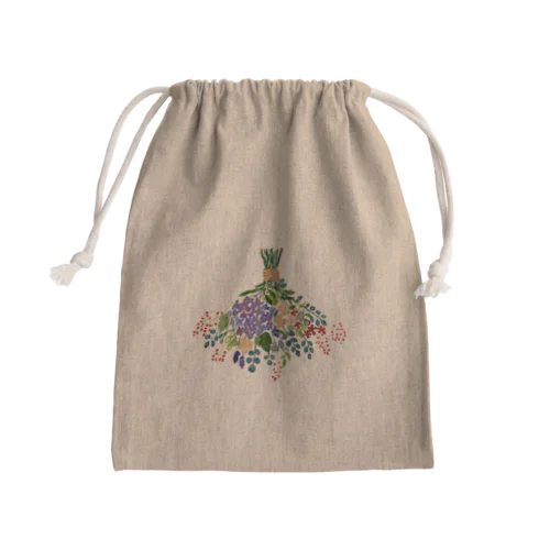 秋のスワッグ Mini Drawstring Bag