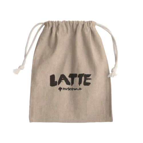 Latte with muscovado Mini Drawstring Bag