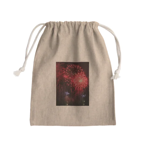  201908171905003　赤の連発 Mini Drawstring Bag