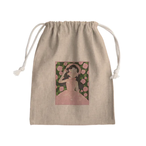 優雅に Mini Drawstring Bag