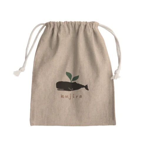 kujiracamp 茶文字 Mini Drawstring Bag